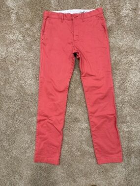 Crewcuts Coral Red Stretch Chinos